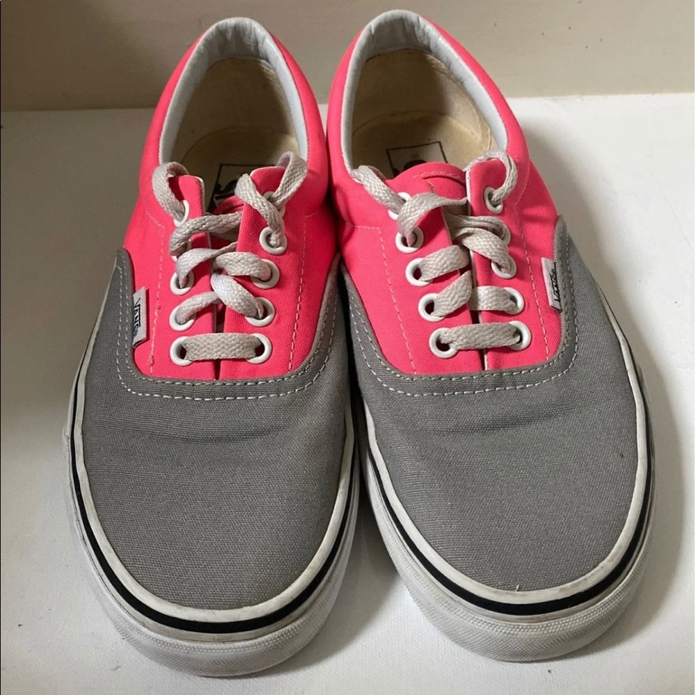 vintage pink and grey laced vans